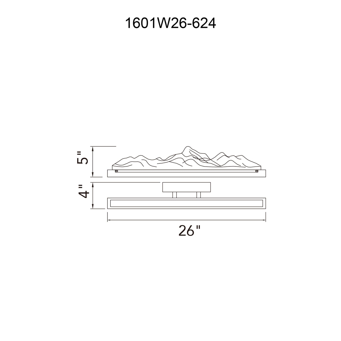 Himalayas Integrated LED Vanity Light