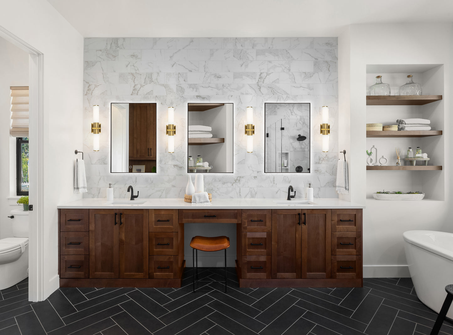 Luminaire de salle de bain à 2 lumières de la collection Positano