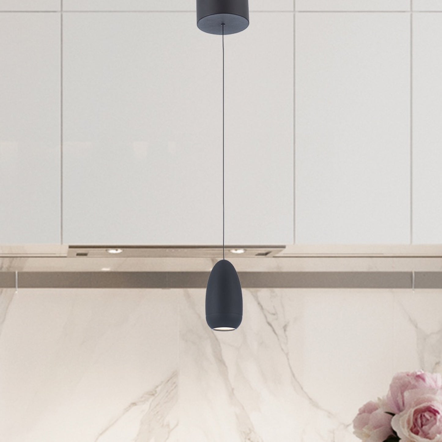 Suspension LED intégrée de la collection Royal Pearl