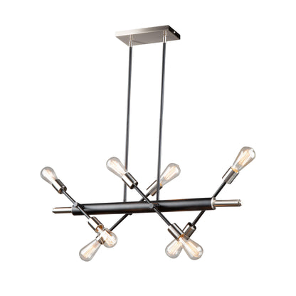 Lampe d'îlot Truro à 8 lampes