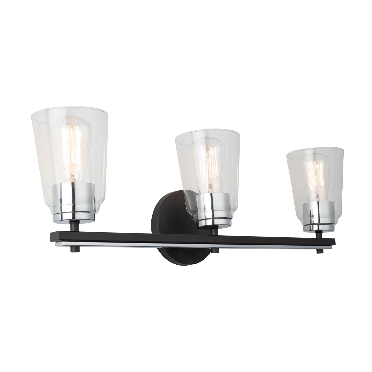 Luminaire pour meuble-lavabo à 3 lampes de la collection Essex