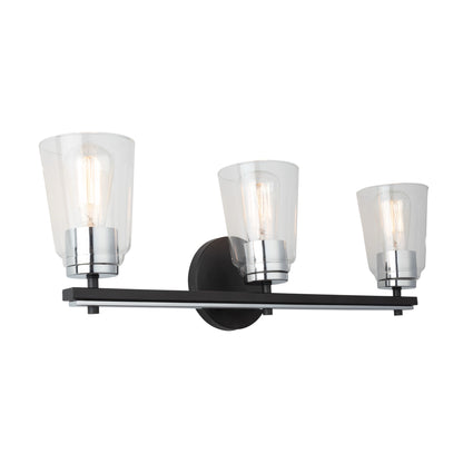 Luminaire pour meuble-lavabo à 3 lampes de la collection Essex