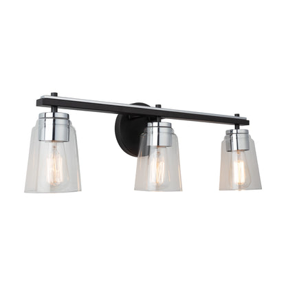 Luminaire pour meuble-lavabo à 3 lampes de la collection Essex