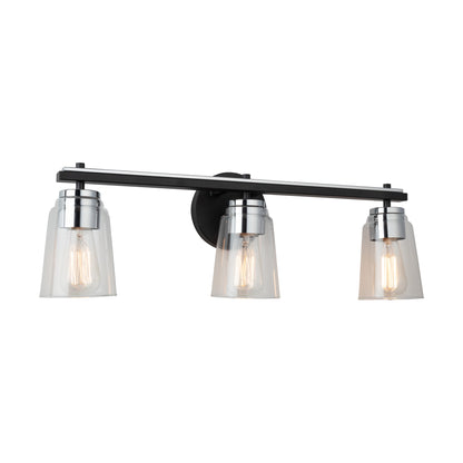 Luminaire pour meuble-lavabo à 3 lampes de la collection Essex