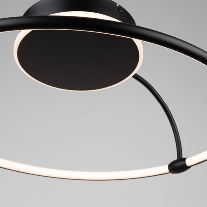 Plafonnier semi-encastré à LED intégré de la collection Halo