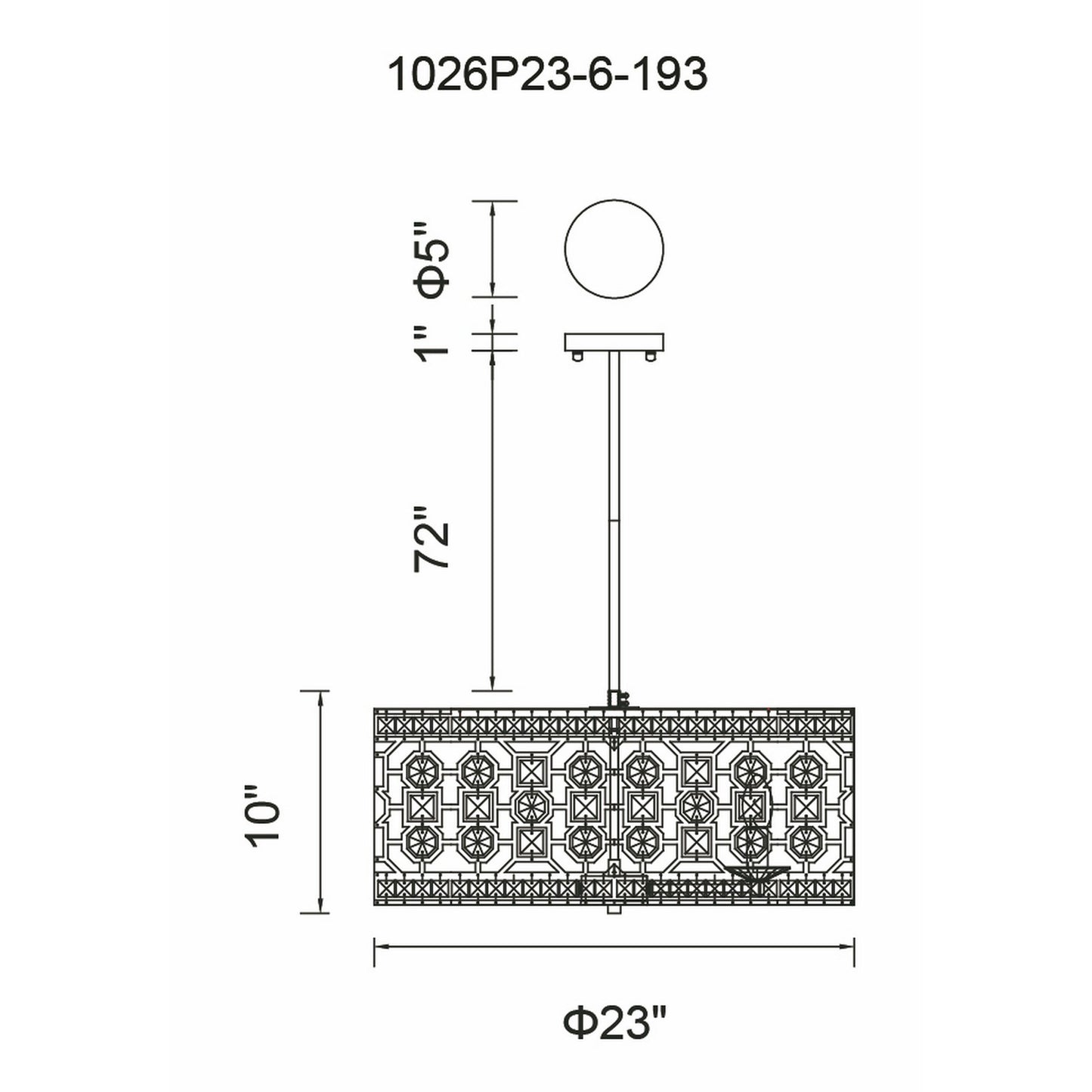 Belinda 6 Light Chandelier