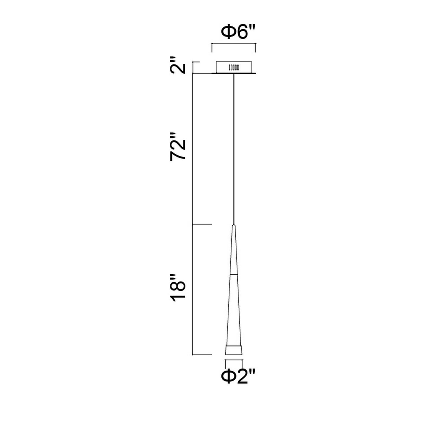 Mini suspension LED Andes
