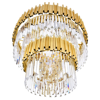 Deco 12 Light Down Chandelier