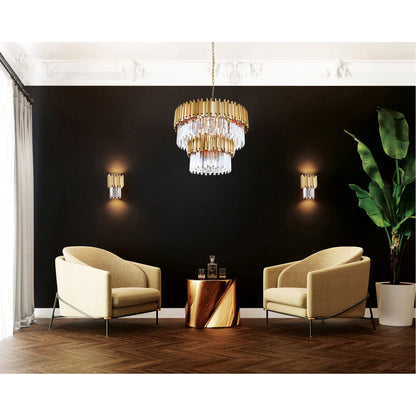 Deco 12 Light Down Chandelier