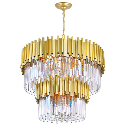 Deco 12 Light Down Chandelier