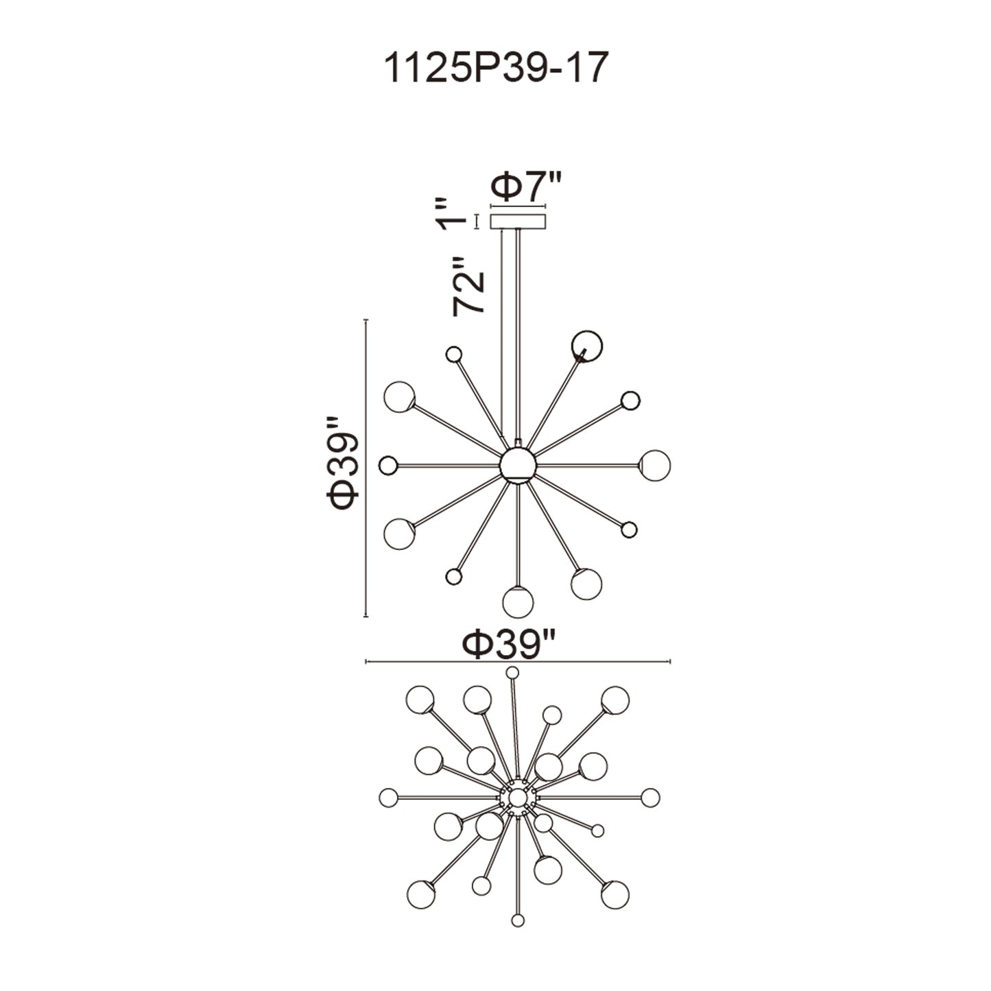 Element 17 Light Chandelier