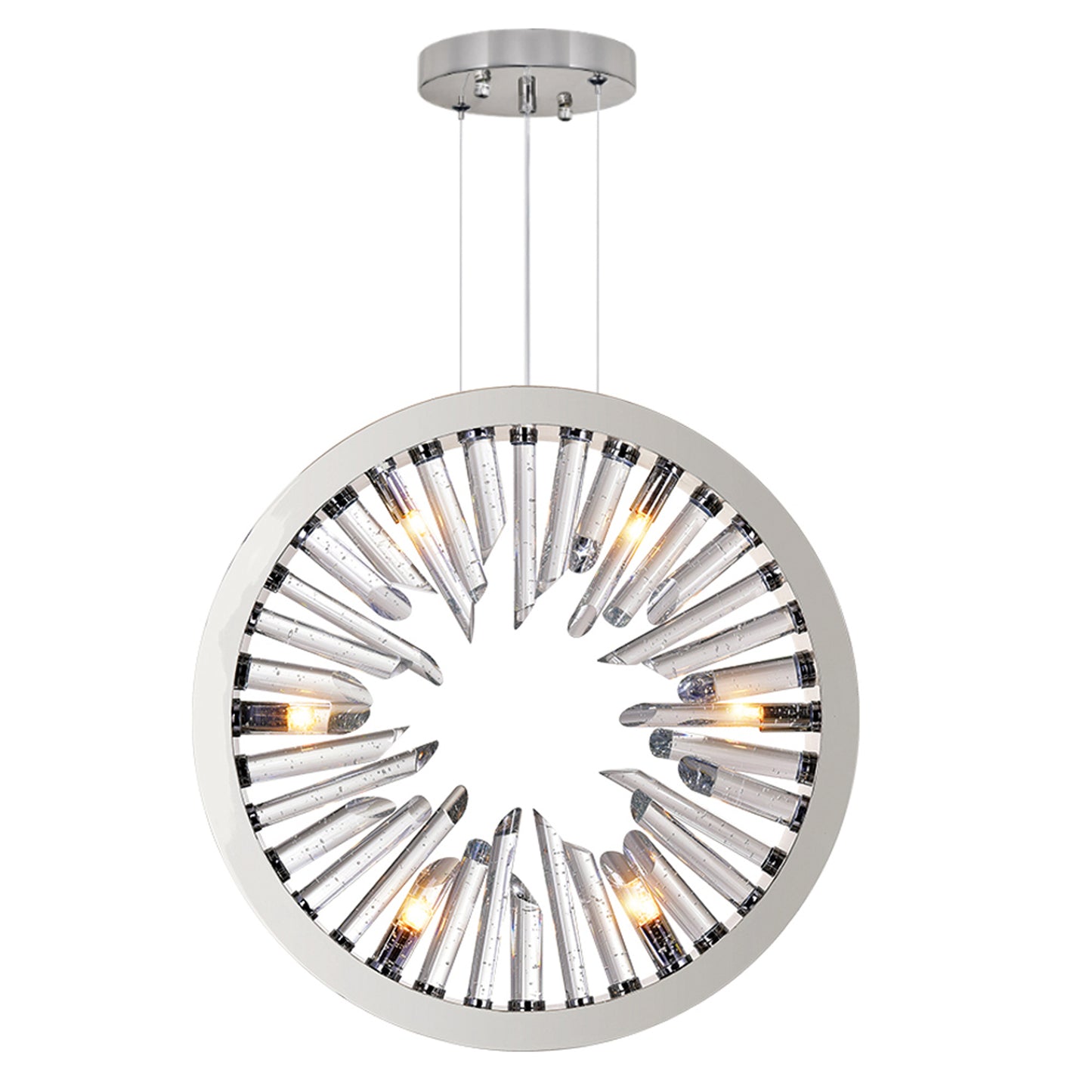 Lustre à 6 lumières avec pointes