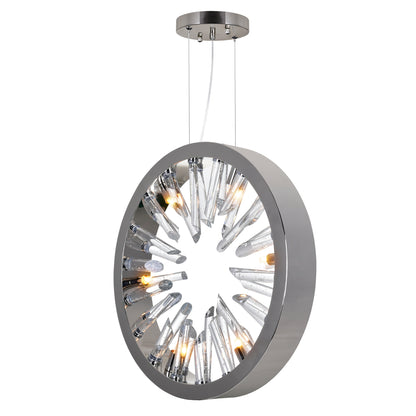 Lustre à 6 lumières avec pointes