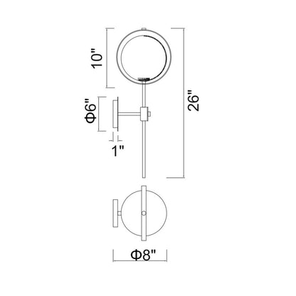 Da Vinci 1 Light Wall Light