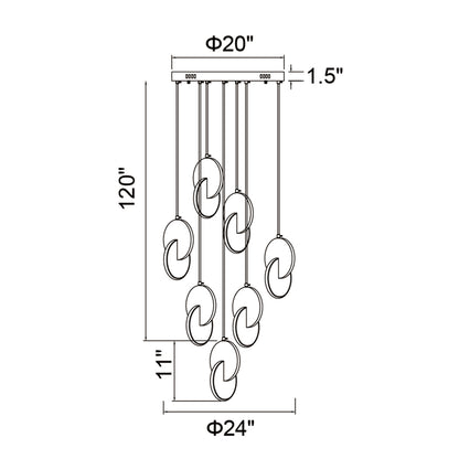 Tranche LED Pendant