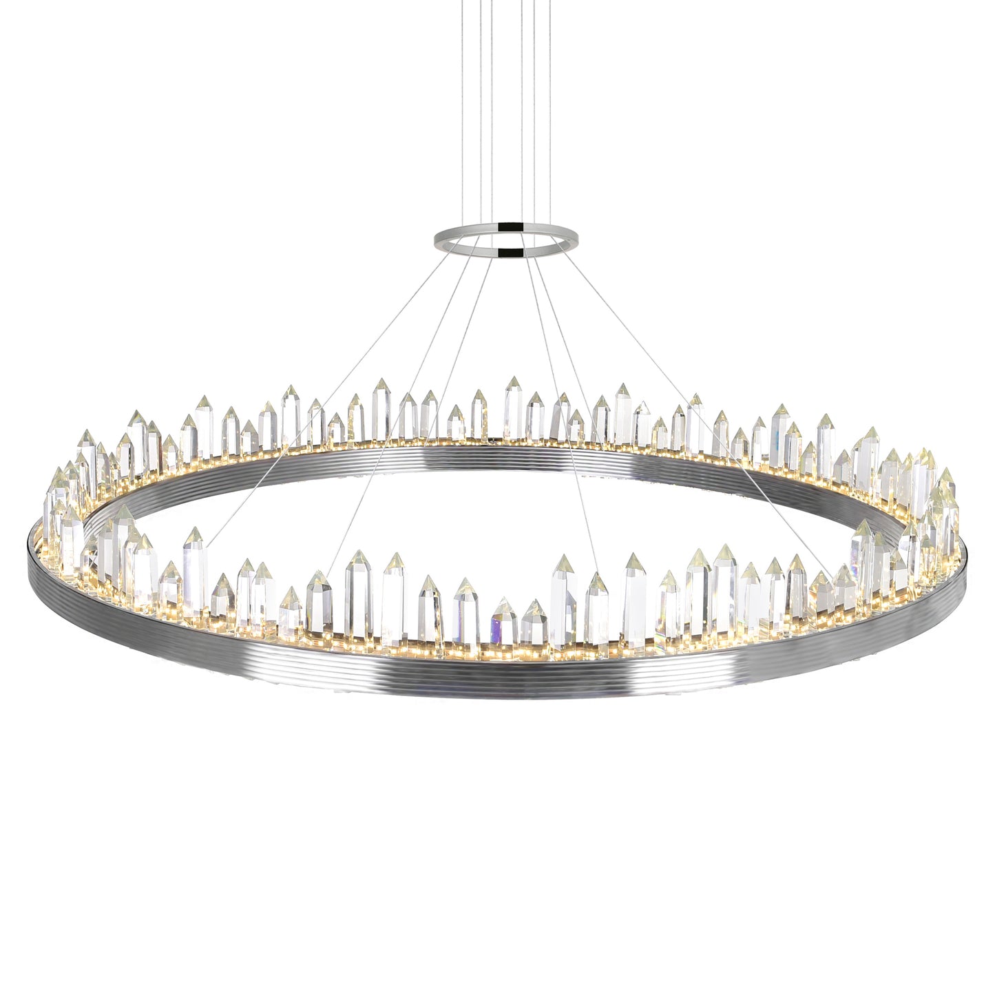 Agassiz LED Chandelier With Polished Nickel Finish