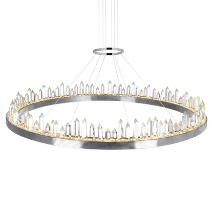 Agassiz LED Chandelier With Polished Nickel Finish