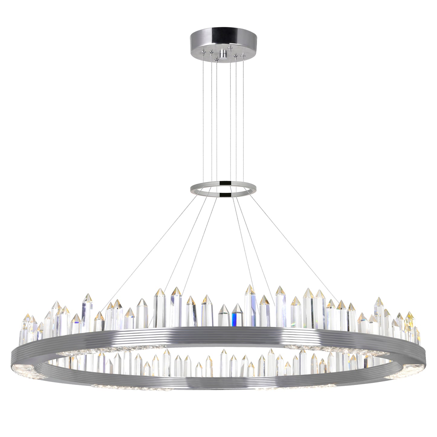 Agassiz LED Chandelier With Polished Nickel Finish