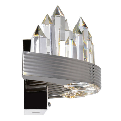 Agassiz LED Sconce With Polished Nickel Finish