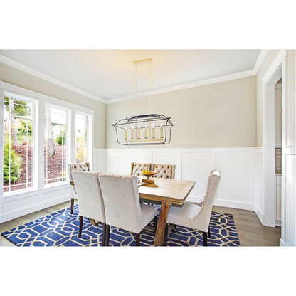 Tudor 6 Light Island/Pool Table Chandelier