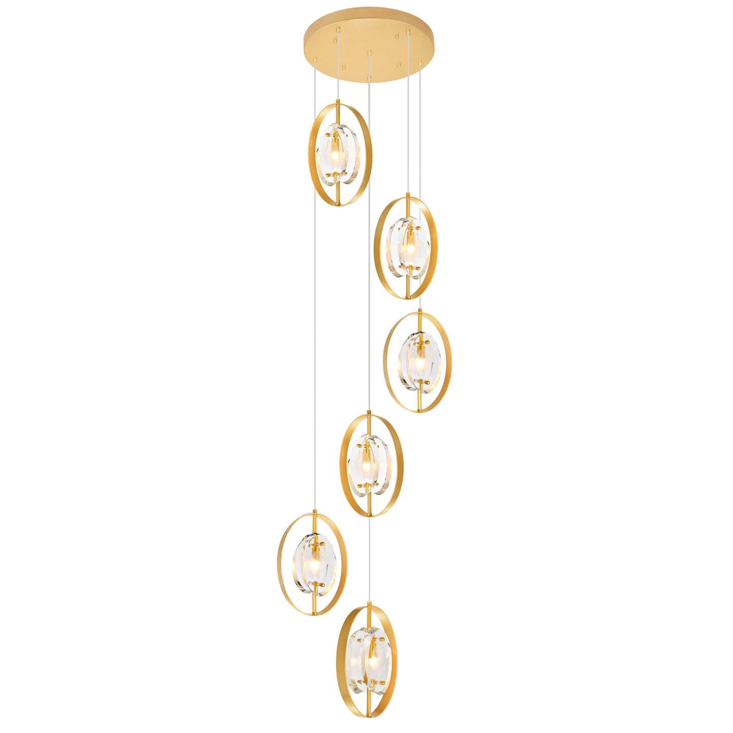 Iris 6 Light Pendant