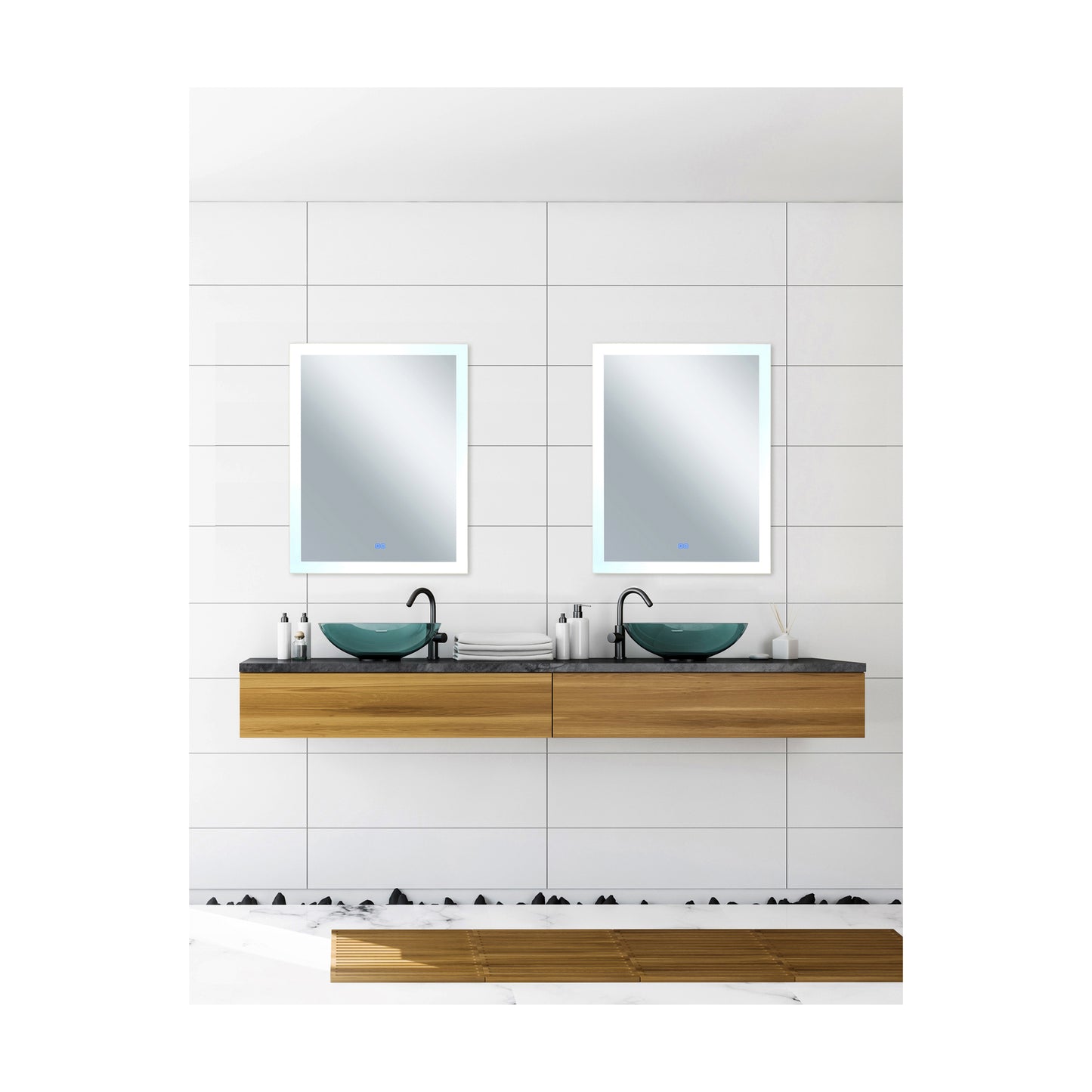 Abigail Rectangle LED 32 in. Mirror