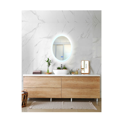 Agostino Oval LED 22 in. Mirror