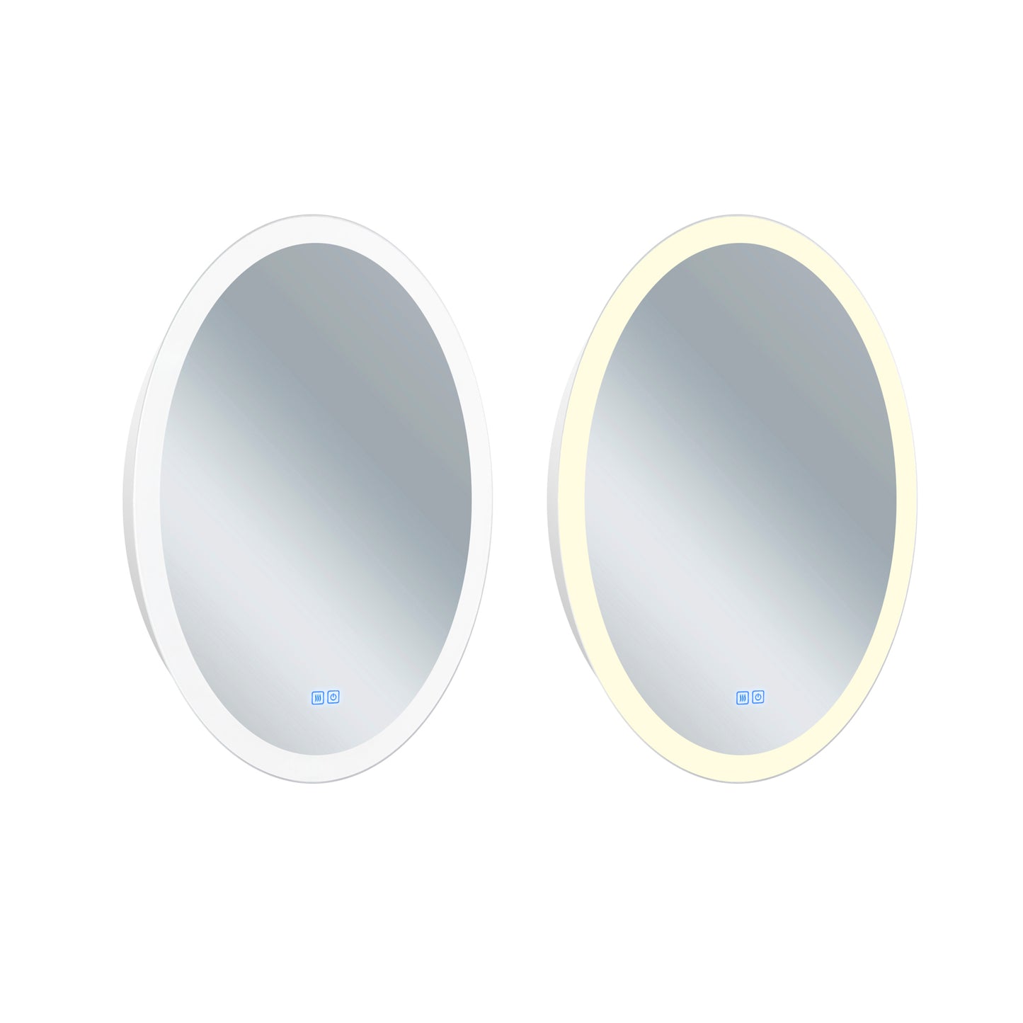 Agostino Oval LED 22 in. Mirror
