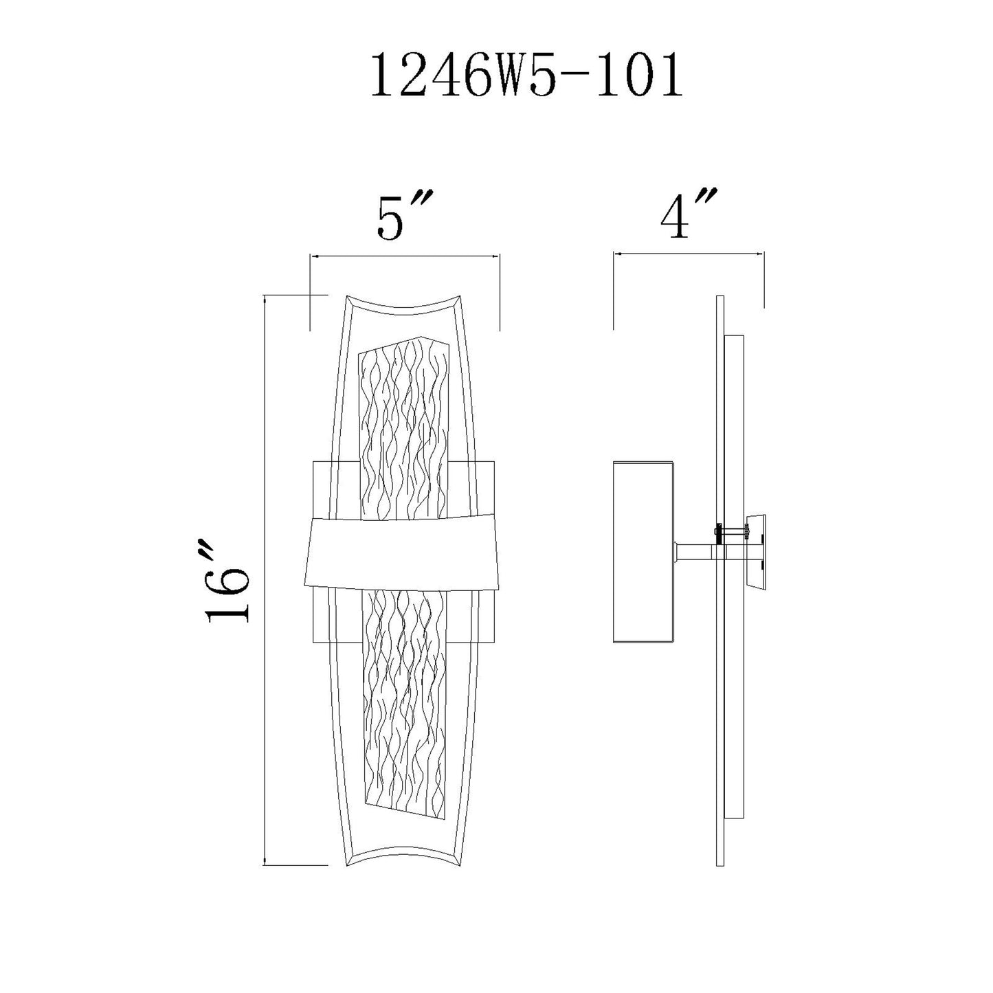 Guadiana 5 in LED Wall Sconce