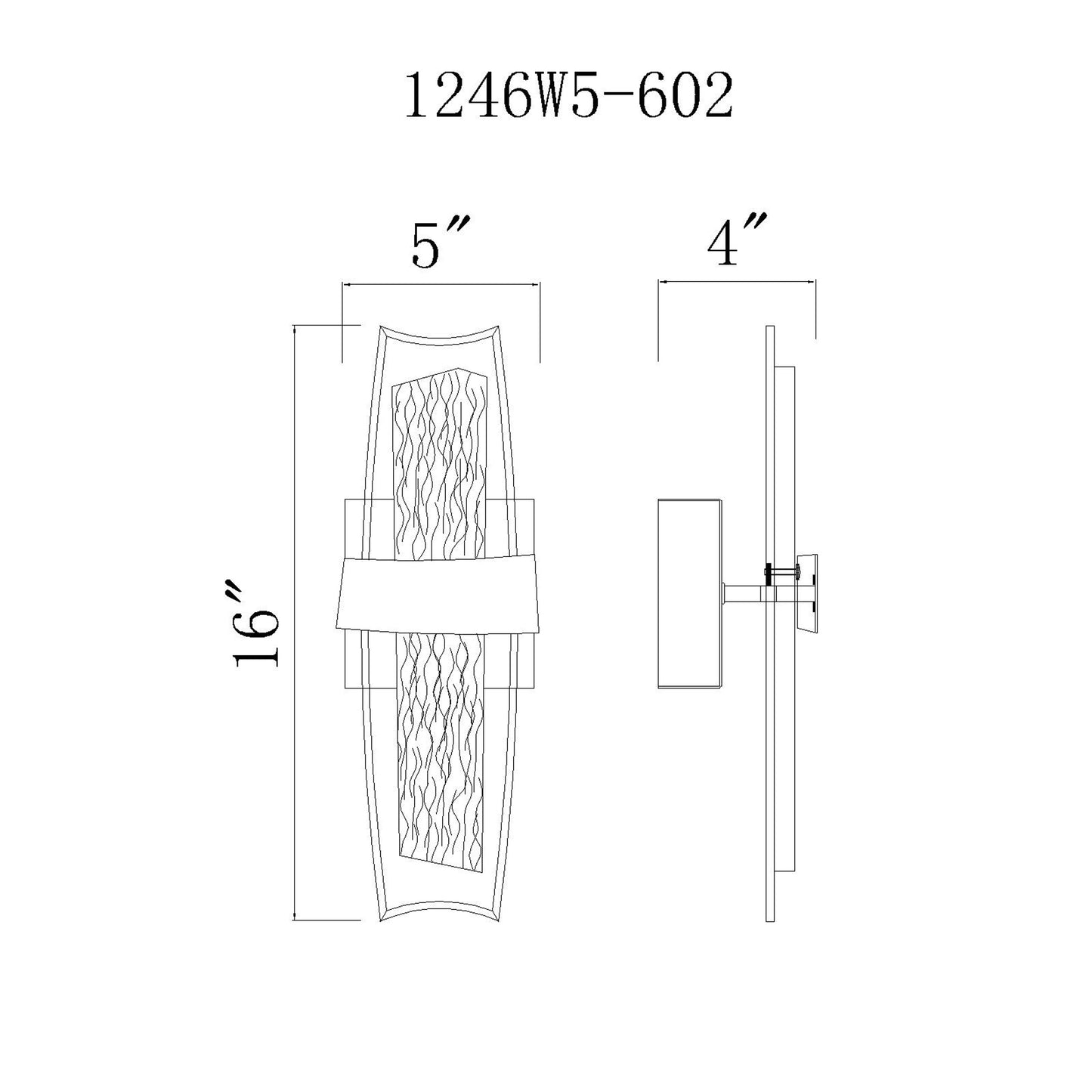 Guadiana 5 in LED Wall Sconce