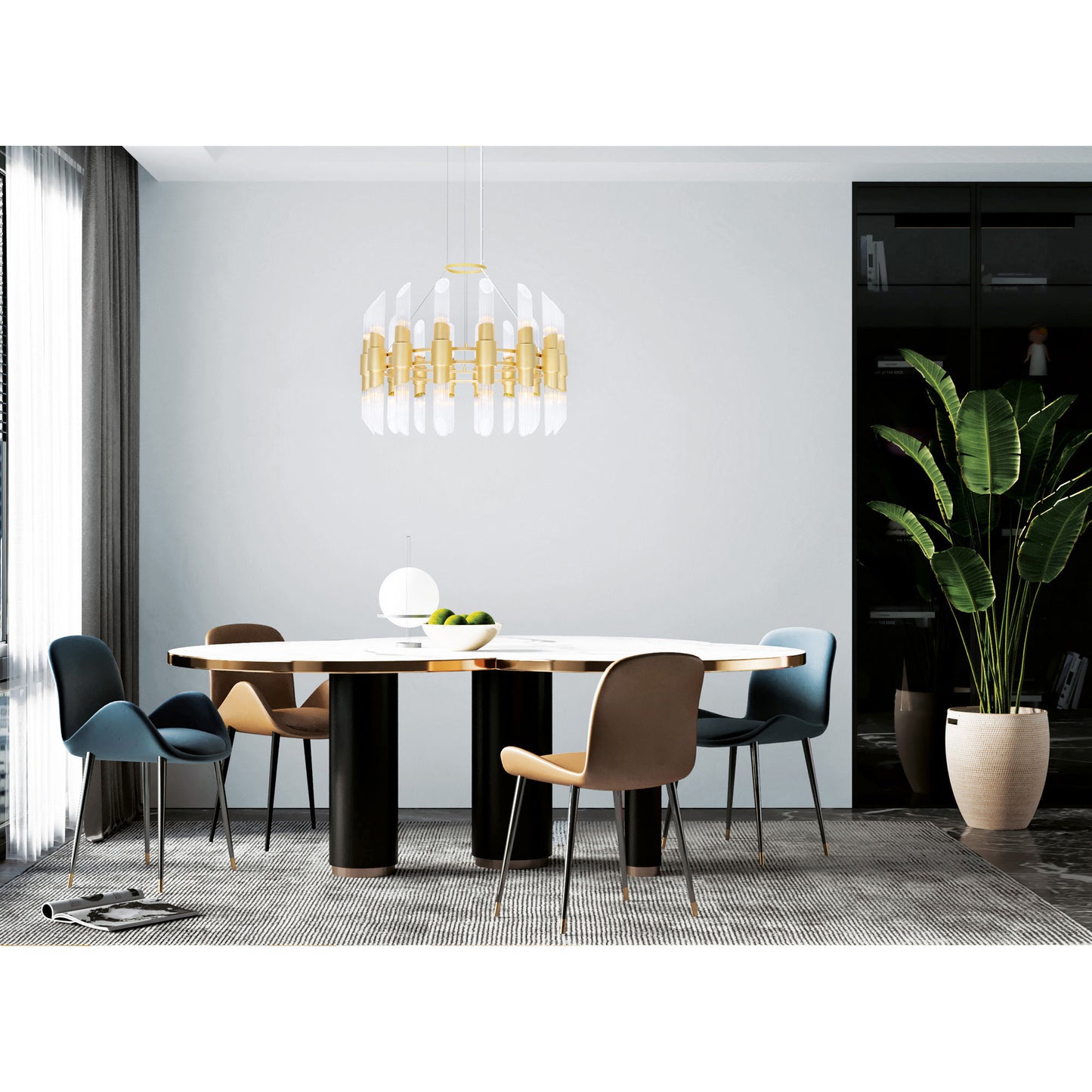 Croissant 36 Light Chandelier