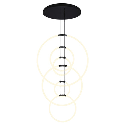 Hoops 6 Light LED Chandelier