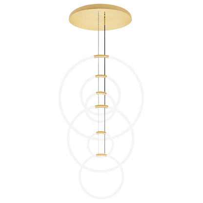 Hoops 6 Light LED Chandelier