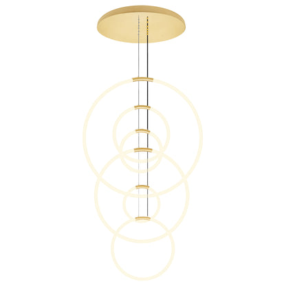 Hoops 6 Light LED Chandelier