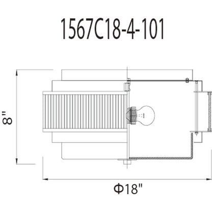 Valdivia 4 Light Flush Mount