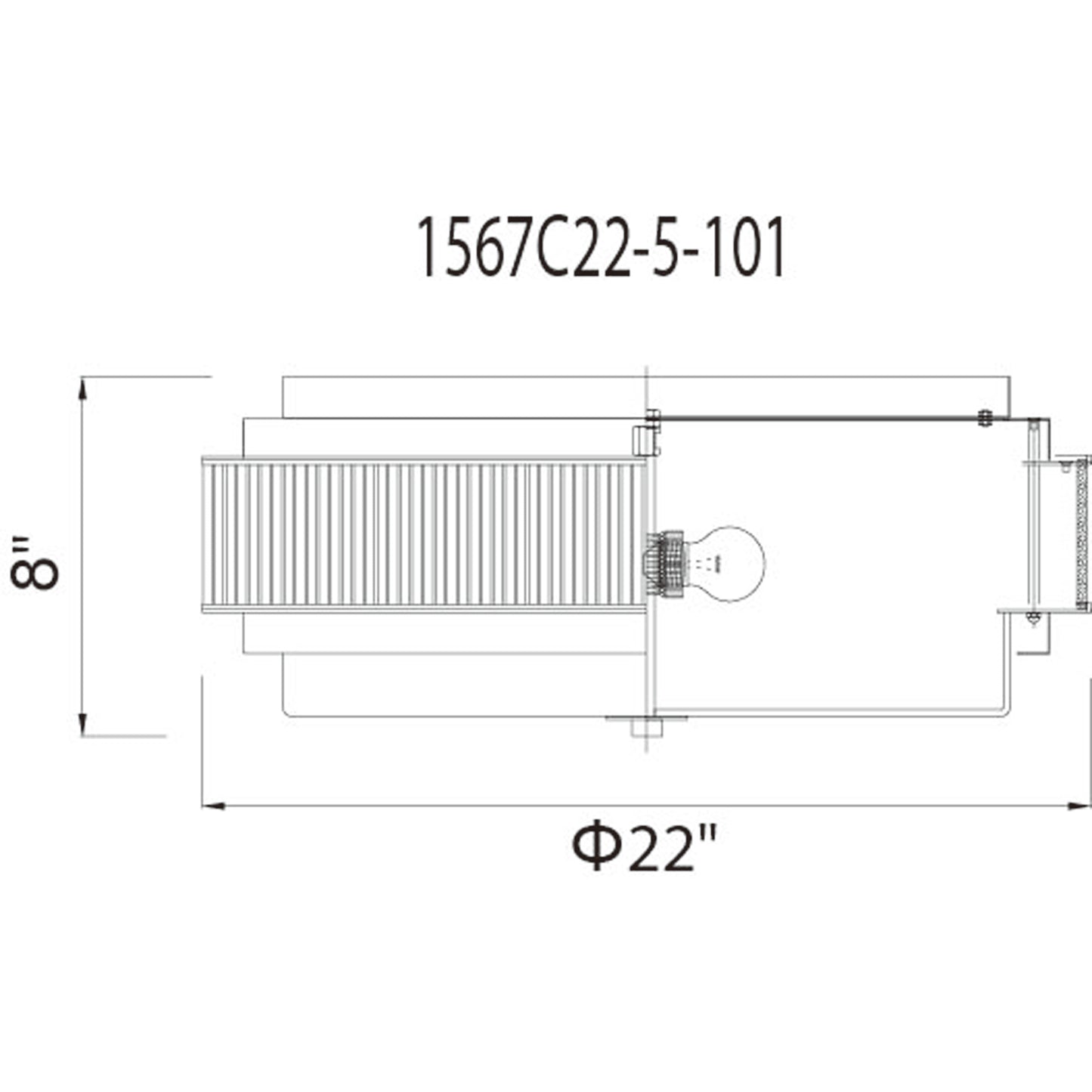 Valdivia 5 Light Flush Mount