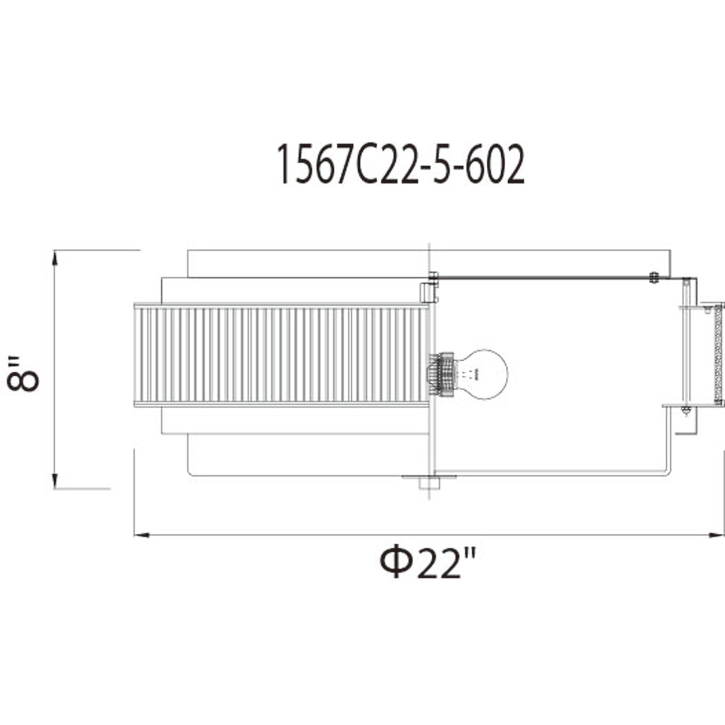 Valdivia 5 Light Flush Mount