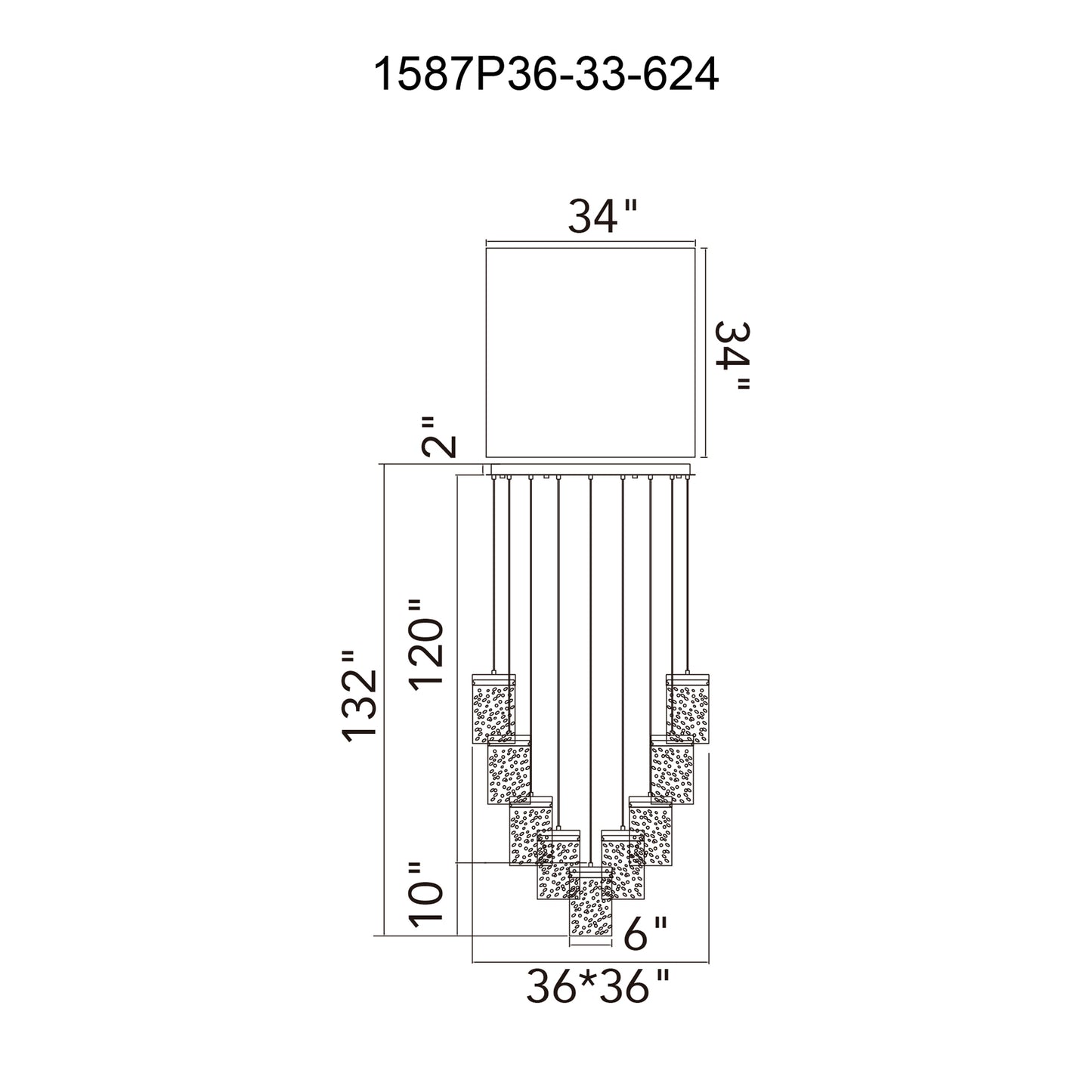 Chandeliers-CWI Lighting-1587P36-33-624