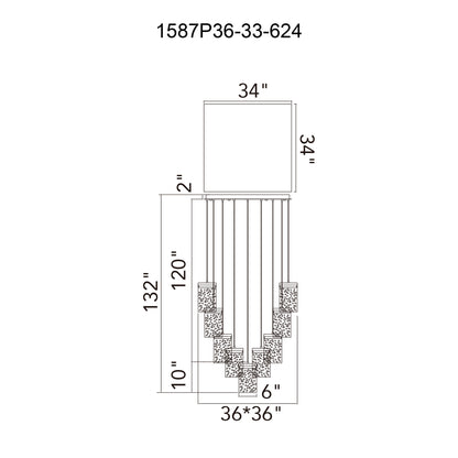 Chandeliers-CWI Lighting-1587P36-33-624