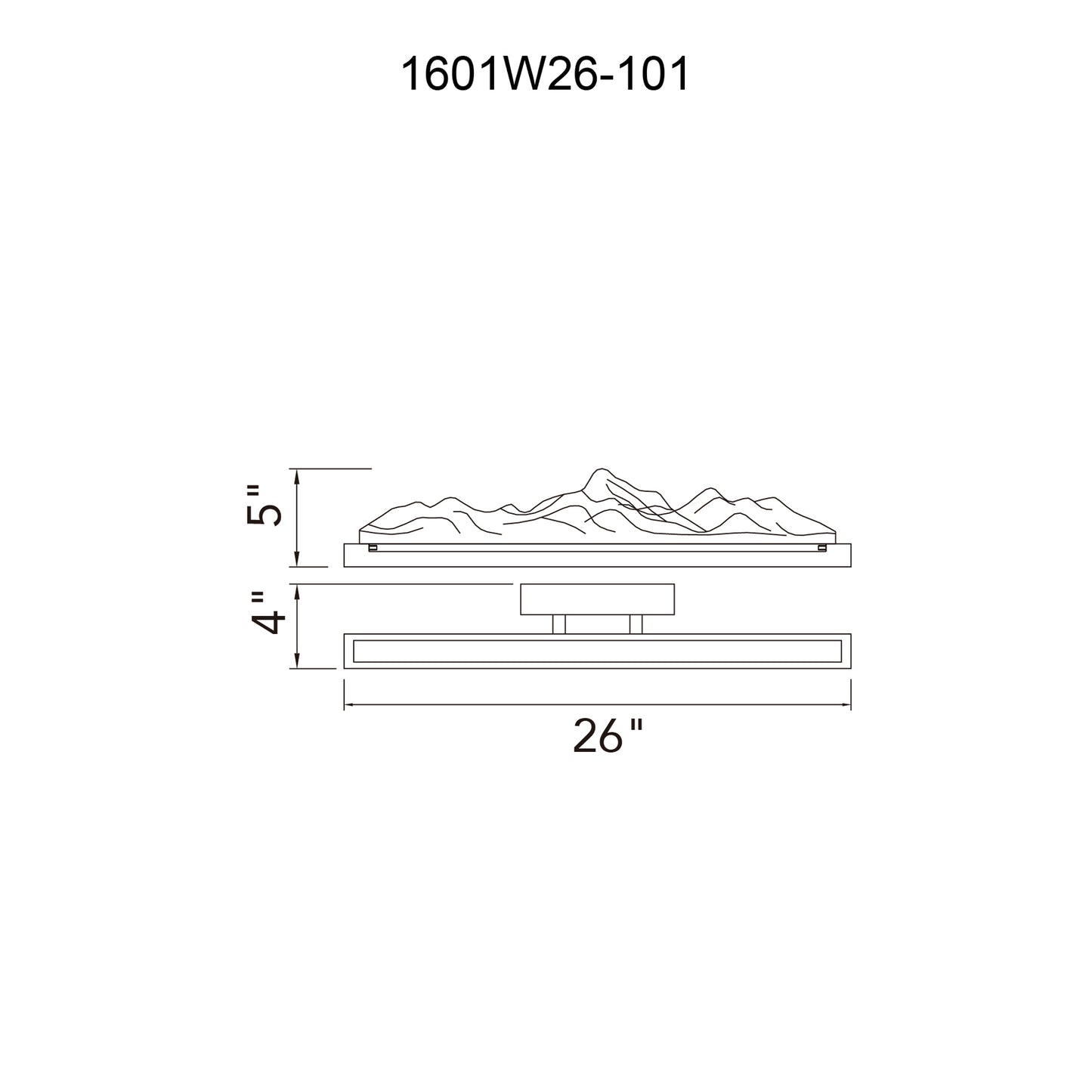 Himalayas Integrated LED Vanity Light