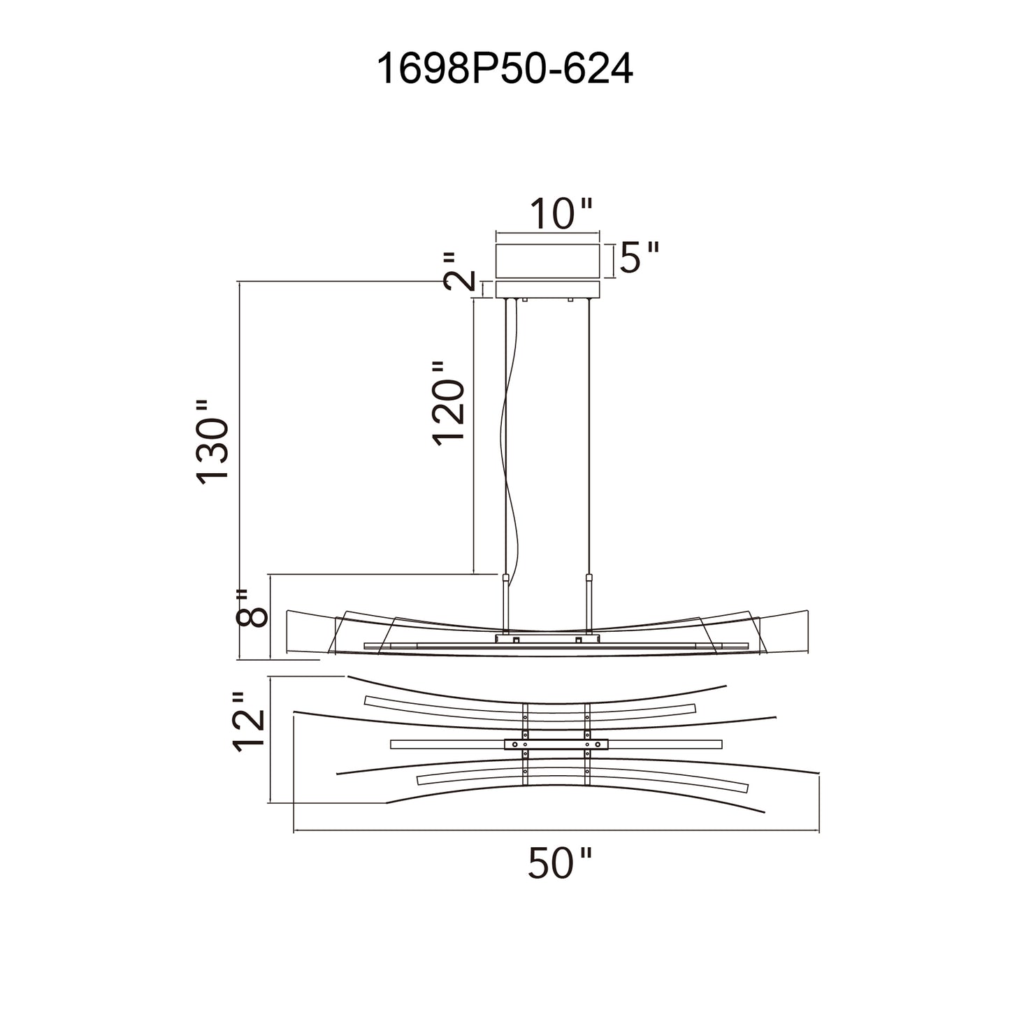 Candora Integrated LED Island/Pool Table Light