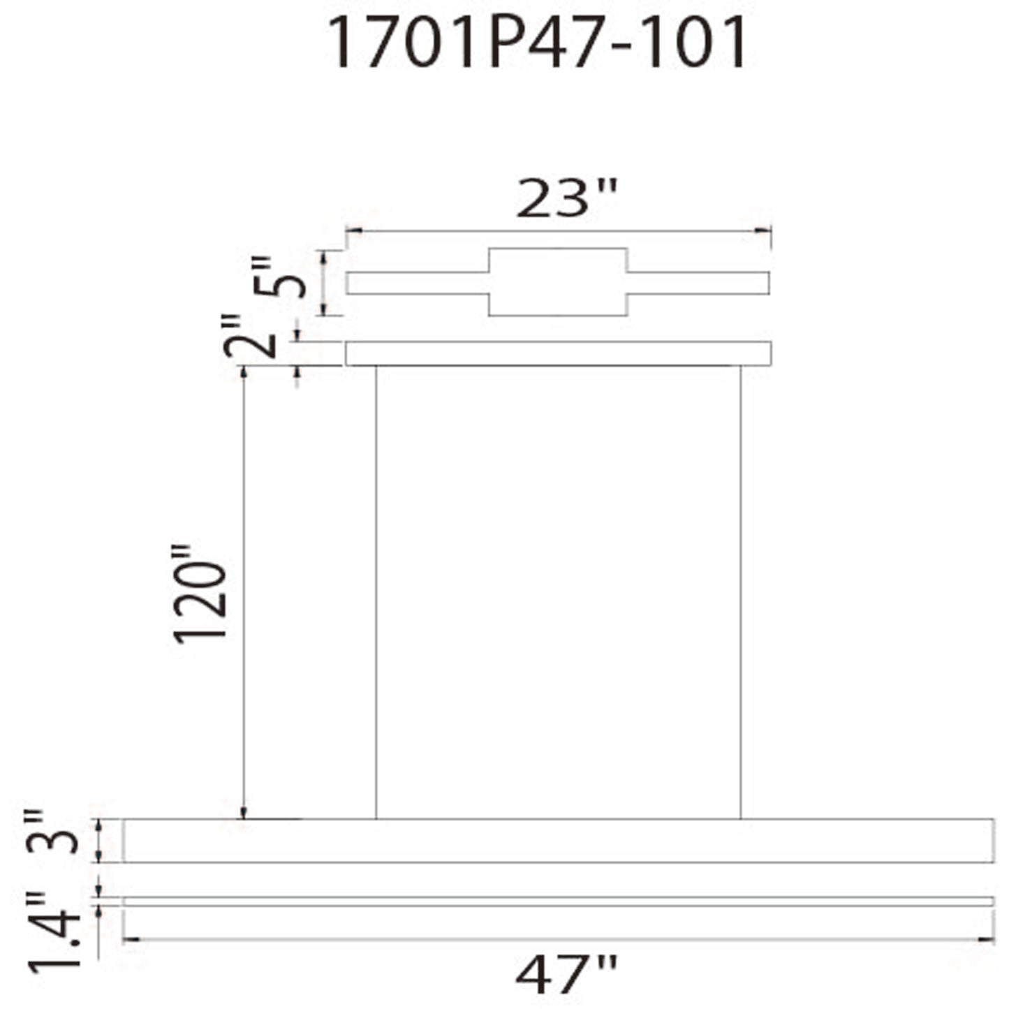 Pienza 47 in LED Integrated Chandelier