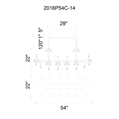 Flawless 14 Light Up Chandelier