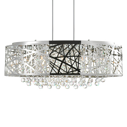 Eternity 8 Light Drum Shade Chandelier