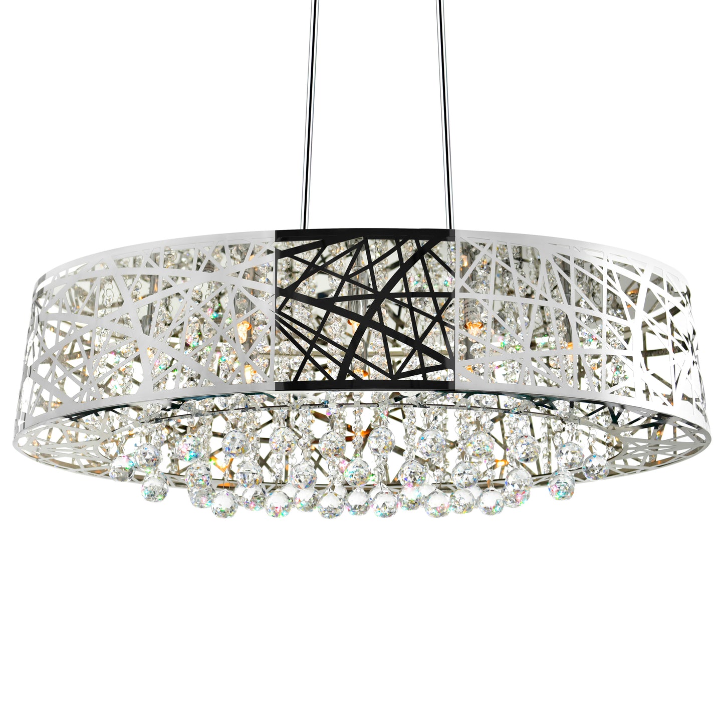 Eternity 8 Light Drum Shade Chandelier