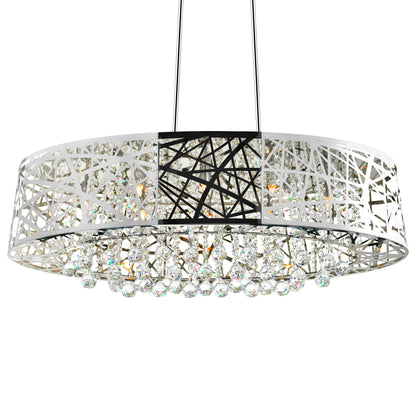 Eternity 8 Light Drum Shade Chandelier