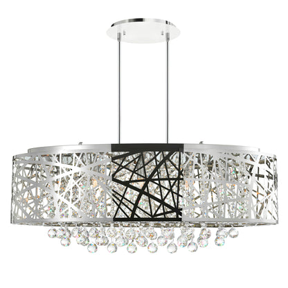 Eternity 8 Light Drum Shade Chandelier