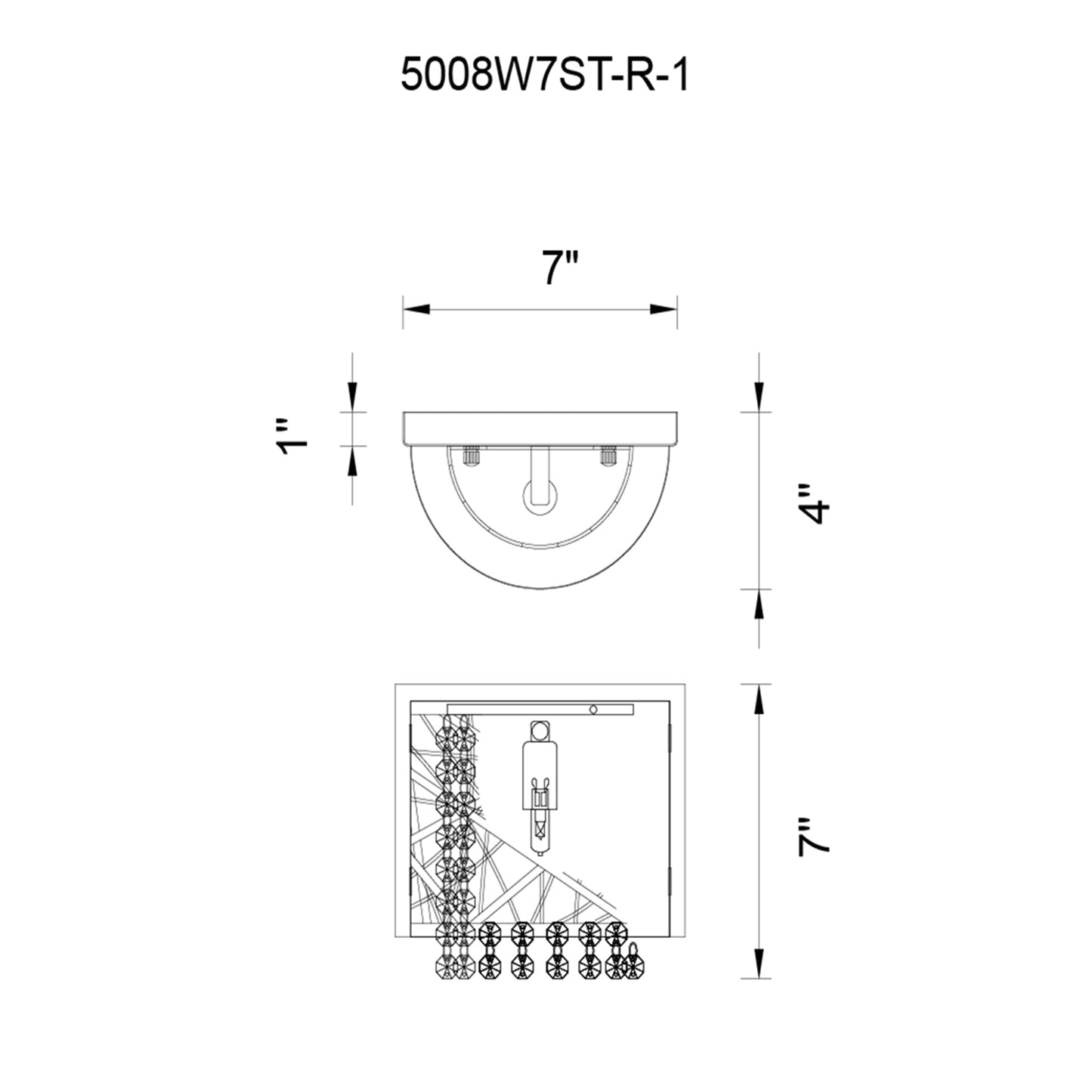 Eternity 1 Light Bathroom Sconce