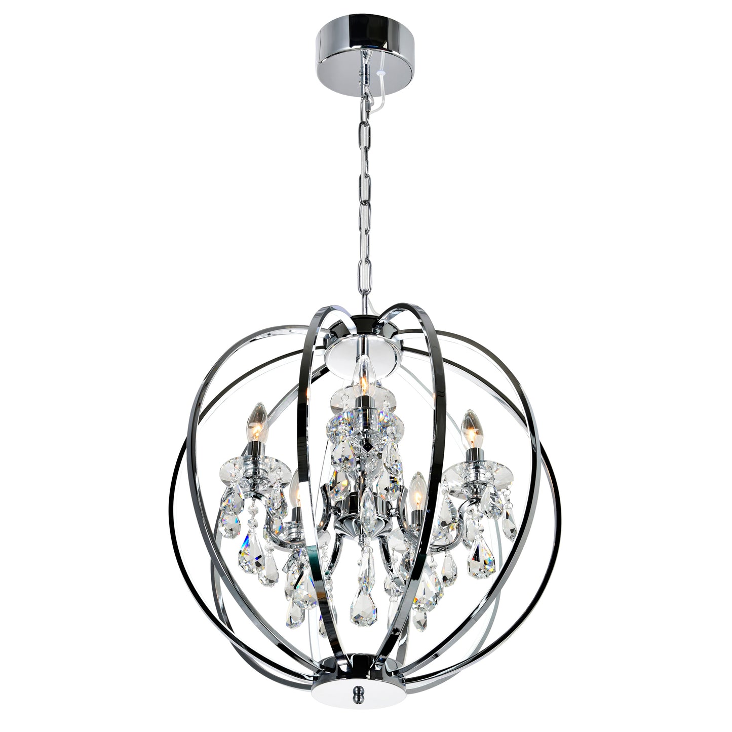 Abia 5 Light Up Chandelier