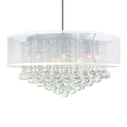 Radiant 12 Light Drum Shade Chandelier